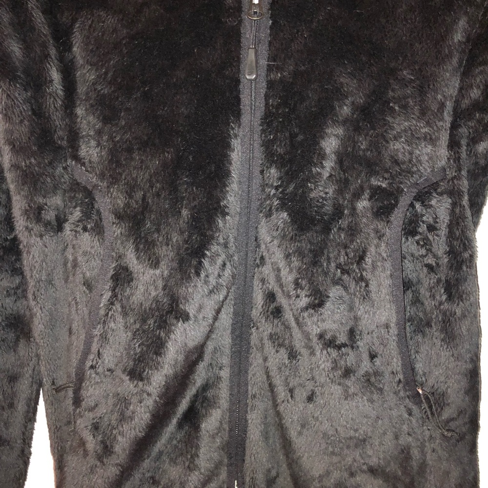 The North Face Black Hooded Teddy Fleece Zip Jacket - Picture 4 of 7